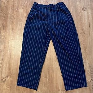 Urban Outfitters Pinstripe Navy Pants (L)